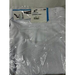 Champro MVP Open Bottom Baseball Pants Adult 2XL White Navy